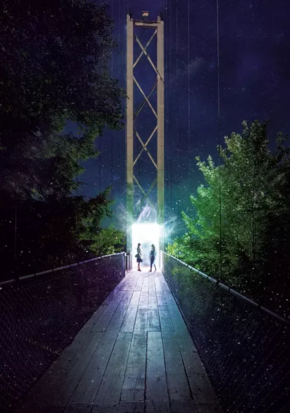 Portal on bridge at Foresta Lumina - COURTESY OF FORESTA LUMINA
