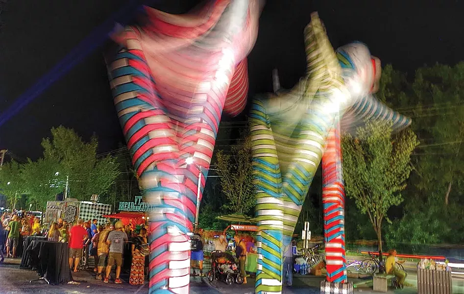 Abby Manock's "Noodle Family" at Art Hop 2013 - COURTESY OF STEPHEN MEASE