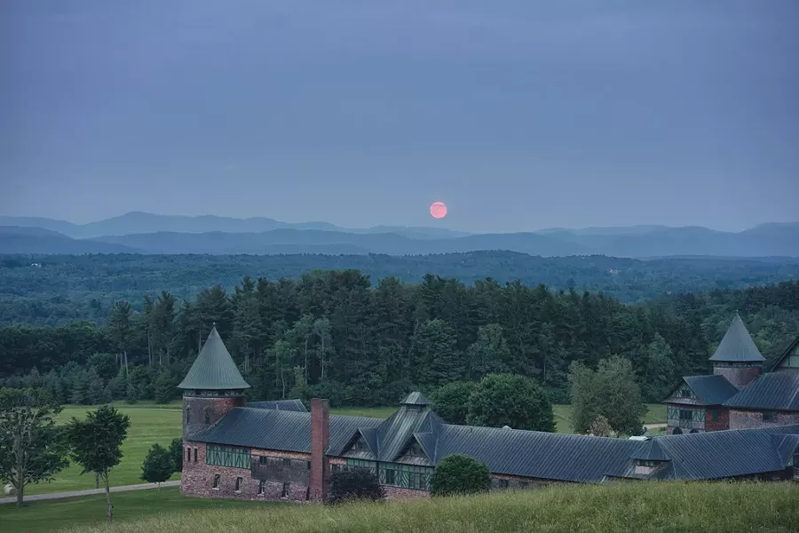 Greg Danford, "Moonrise Over Shelburne Farms"