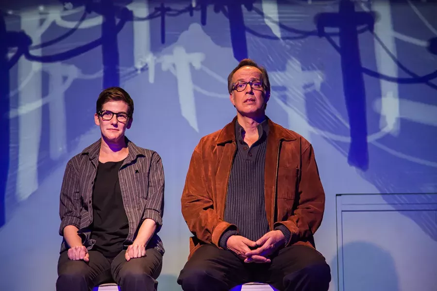 Moira Stone and John Jensen in Fun Home - COURTESY OF LINDSAY RAYMONDJACK