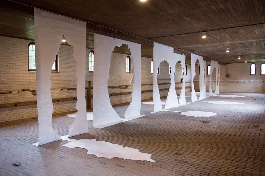 "Slip, Shift or Spill" by Lynn Sullivan - COURTESY OF SAM SIMON