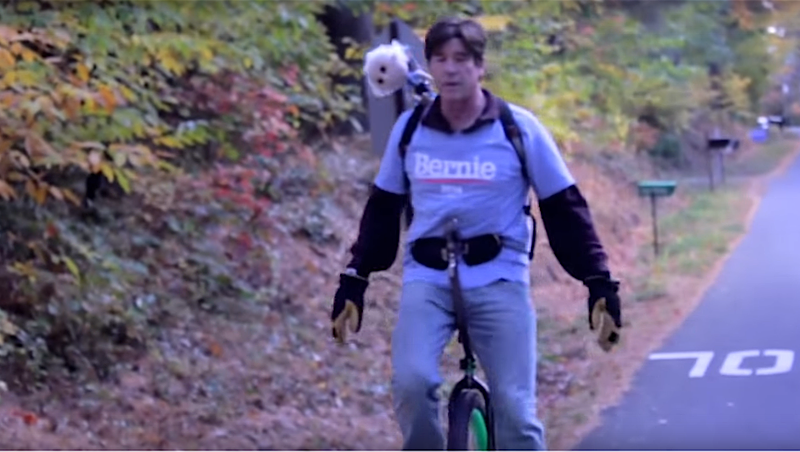 Blame Bernie Sanders: Man to Ride Unicycle from Vermont to D.C.