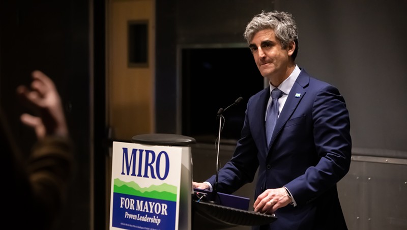 Mayor Miro Weinberger at the ECHO Center on Tuesday