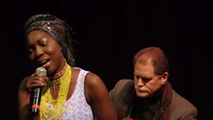 Kerubo and Michael Webster performing at Champlain College in 2016
