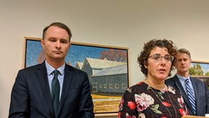 Attorney General T.J. Donovan with Department of Disabilities, Aging and Independent Living Commissioner Monica Hutt