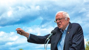 Sen. Bernie Sanders campaigns in New Hampshire in May 2015.