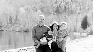 Matt Carrell and his family