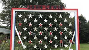 Black Lives Matter installation at Camp Meade in Middlesex