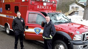 Fire Chief Steven Locke (right)