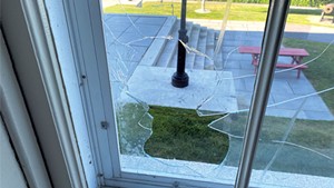 Vandalism at the Vermont Statehouse over the weekend