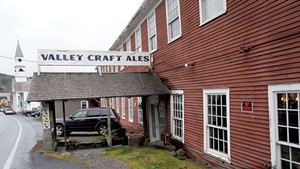 The new Valley Craft Ales sign at the Old Red Mill Inn
