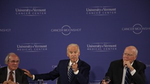Vice President Joe Biden speaks Friday morning at the University of Vermont.