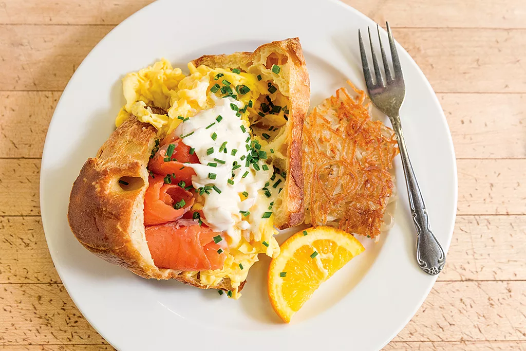 Our Picks For Burlington Area Breakfast Restaurants What S Good Click To Enlarge Eggs And Lox At Mirabelles Café Bakery Oliver Parini