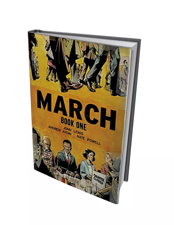 Vermont Reads Chooses First Graphic Novel, 'March Book One' Books