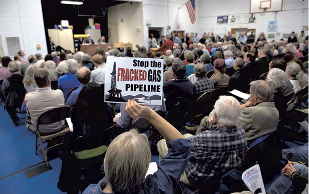 A crowd at a meeting on Vermont Gas' Addison Natural Gas Pipeline project - FILE PHOTO