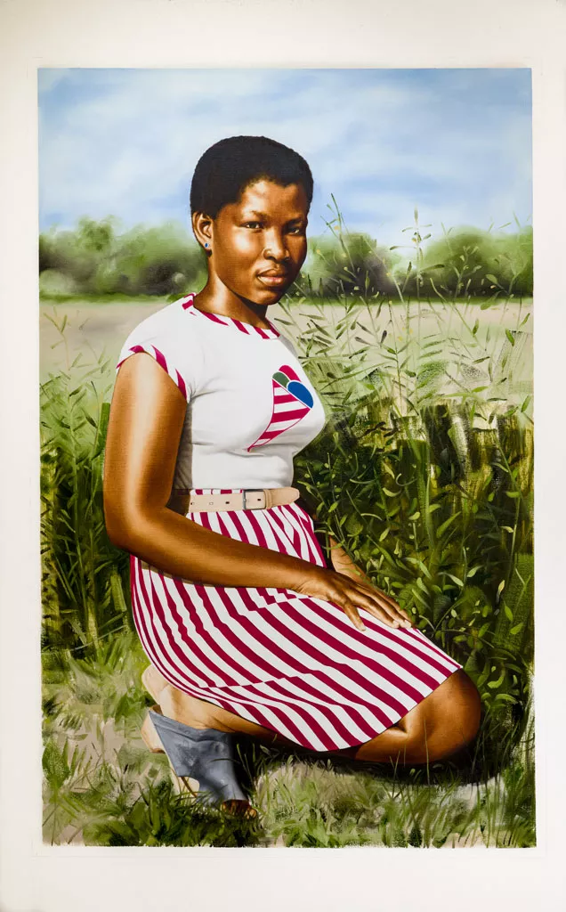 "Objects of Desire 6" by Meleko Mokgosi - COURTESY OF PAUL ROGERS