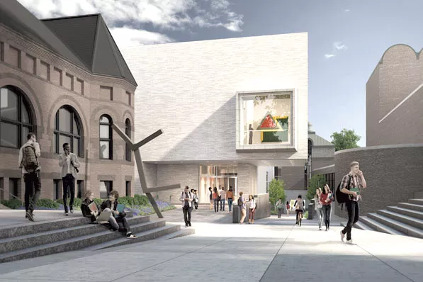 Model of the Hood Museum, north façade - COURTESY OF ALISON PALIZZOLO