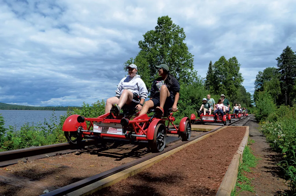 Pedaling The Rail Trail In Saranac Lake Outdoors Recreation Seven 