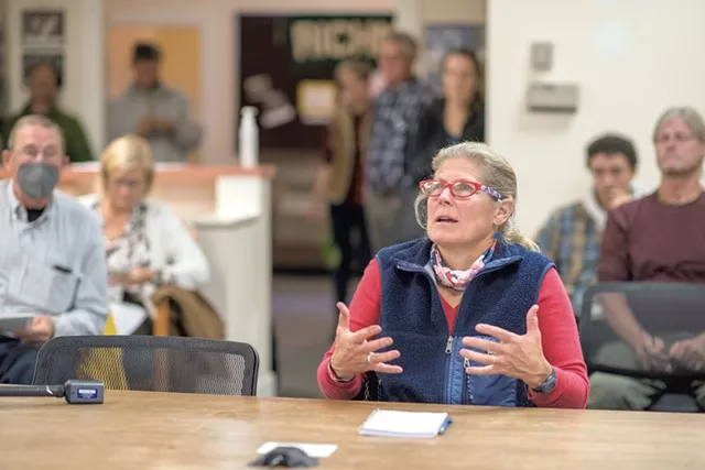 Pennie Rand at the Richmond Water and Sewer Commission meeting - DARIA BISHOP