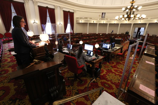 Scenes From the Vermont Legislature's First Day