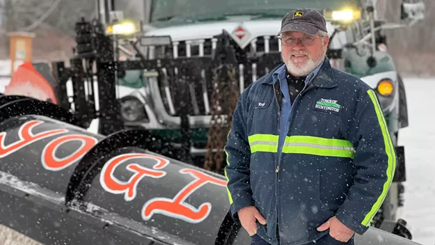 Stuck in Vermont: Huntington Road Foreman Clinton "Yogi" Alger Gets Two Namesake Snowplows - Vimarsana News
