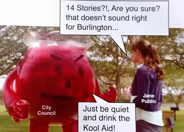 Artwork Mocks Burlington City Officials for 'Drinking the