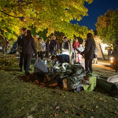 Dismantling the Battery Park encampment