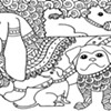 Difficult Dogs Coloring Page