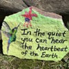 Who's Leaving Inspirational Painted Rocks Around South Burlington and the South End?