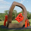 David Stromeyer Makes Boulder Moves at Cold Hollow Sculpture Park