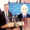 Gov. Phil Scott with Dr. Anthony Fauci on-screen