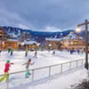 Ice skating at Spruce Peak in Stowe Ice skating at Spruce Peak in Stowe