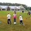 PE class at Ripton Elementary School PE class at Ripton Elementary School