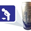 Is That a Puking Man Icon on Stewart's Beer?
