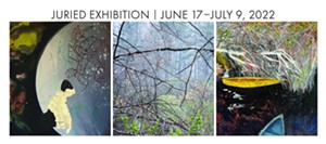 From left: "Far Away, Close Up, Beginning" by Kathy Black; "Arboriculture #1" by Nick Gaffney; "Spring Longing #2" by Ann Saunderson - Uploaded by SamE