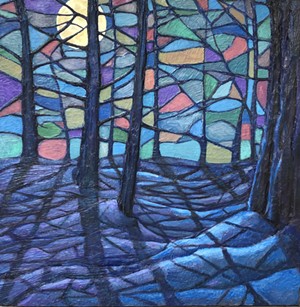 COURTESY OF ART, ETC. - "Snow Moon" by Peggy Watson