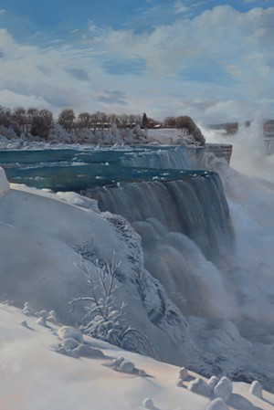 COURTESY OF THE PUTNEY SCHOOL - "Niagara in Winter" by James Mullen