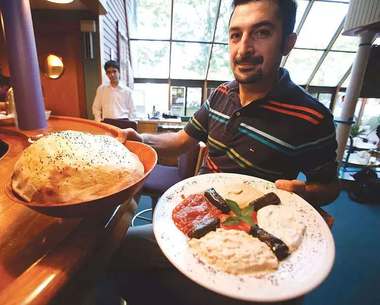 Vural Oktay holding a meze platter - FILE: JORDAN SILVERMAN