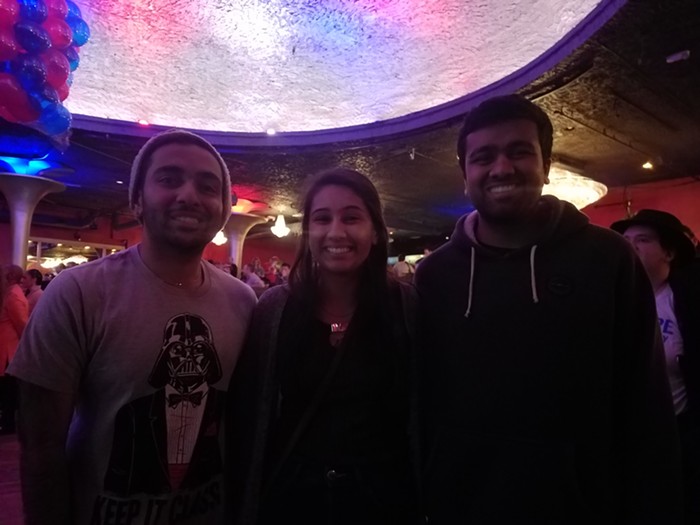 Harish, Shreya, and Partha