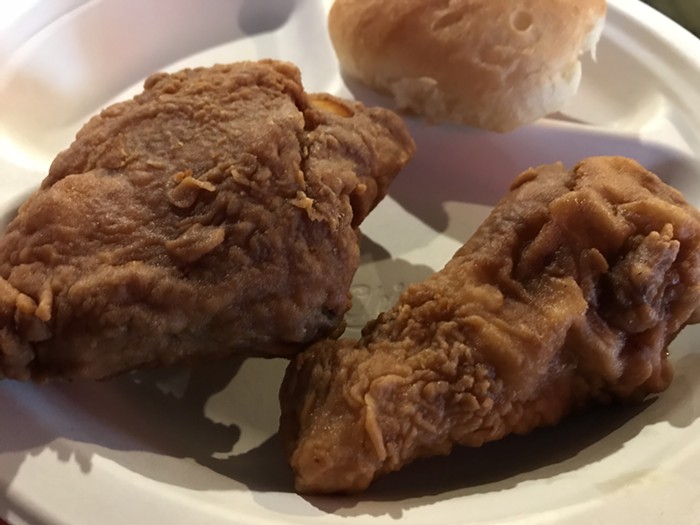 Heaven Sent fried chicken: not our favorite but definitely delicious