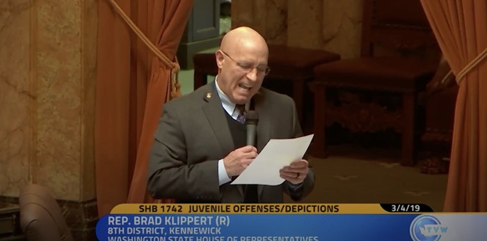 The exact moment Rep. Klippert screams the word anal in the exact tone of a man about to come all over himself.