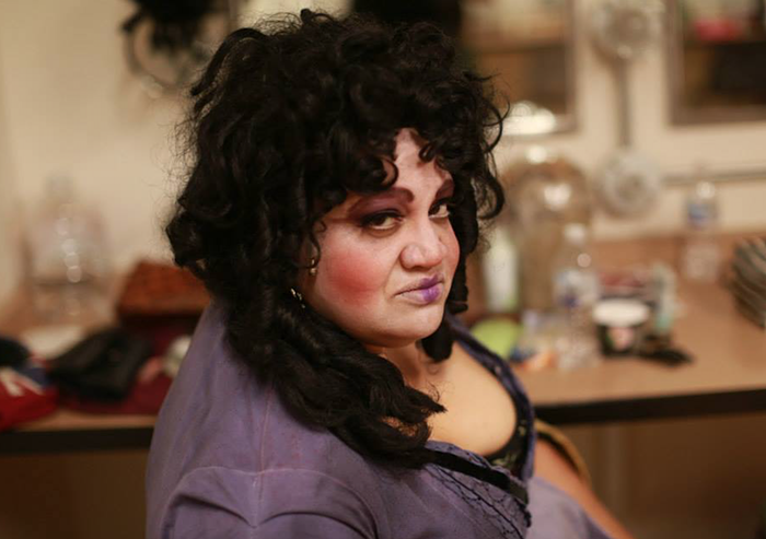 Rebecca as Madame Thenardier in Balagan Theatres Les Miserables.