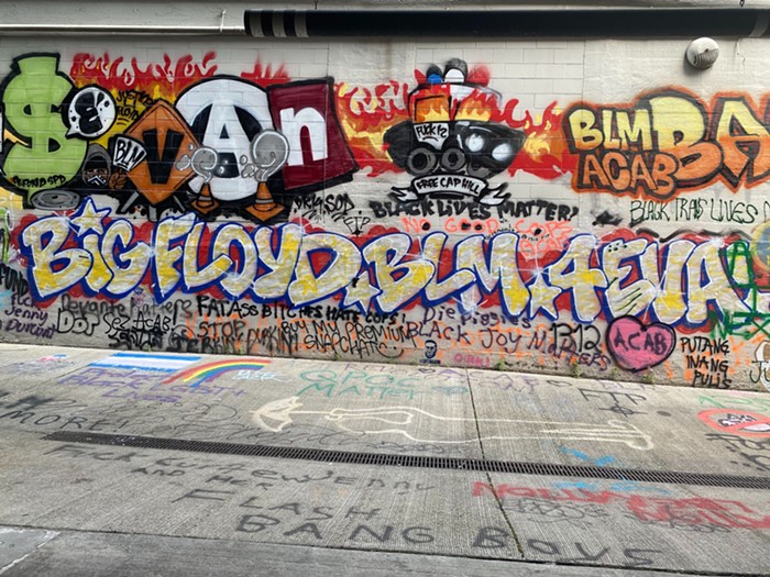 What the alley behind the East Precinct currently looks like. What the alley behind the East Precinct currently looks like.