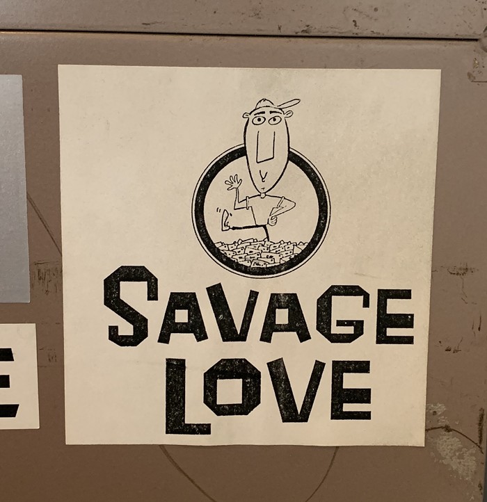 Spotted right next to the other Savage Love sticker.