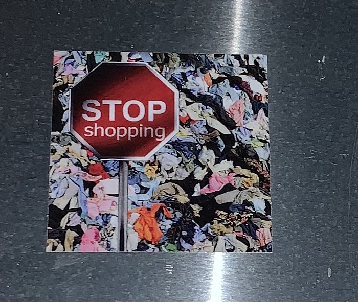 Its a sticker-edited stop sign ON a sticker. Mind = blown.