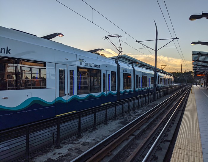 Boarding Links new dub train at dusk...