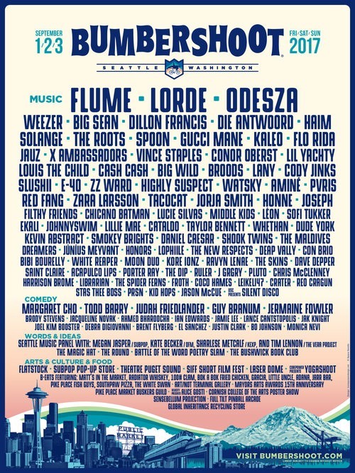 Bumbershoot 2017 3-Day Passes On Sale Now!
