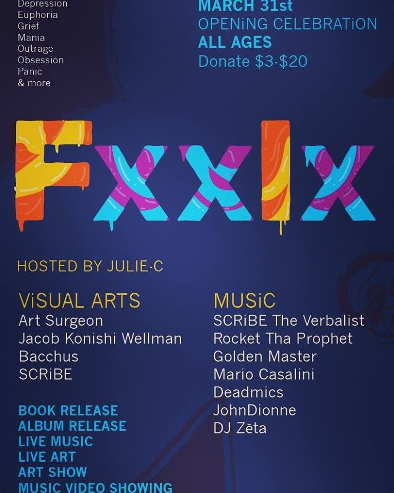 fxxlx fxxx feels an alchemy union event at cafe red in seattle art show and weekly entertainment calendar flyer