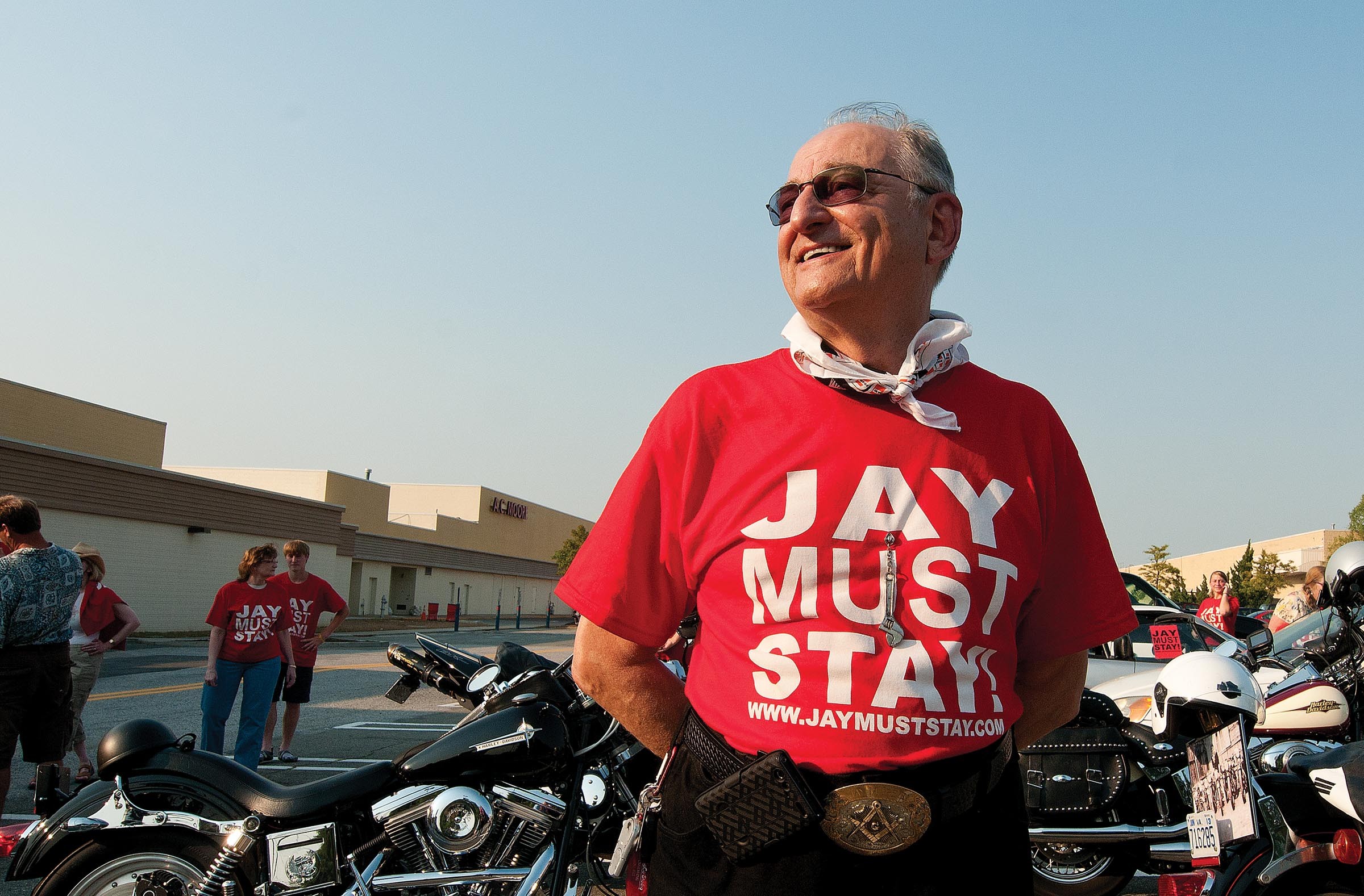 After his ouster from the Virginia Holocaust Museum, Jay Ipson found supporters from all walks of life — including motorcycle enthusiasts, who held a rally in his honor in late June. - SCOTT ELMQUIST