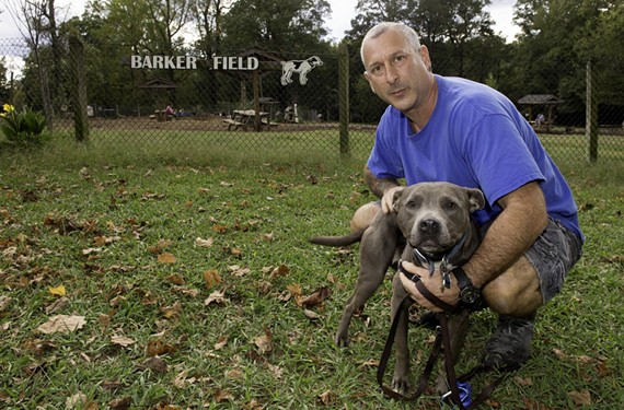 At the dog park in Byrd Park, David Bender says he was confronted about a change in age restrictions.